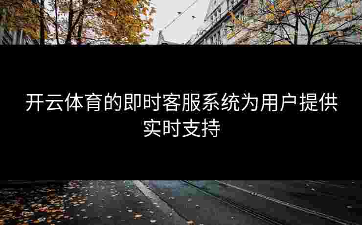 开云体育的即时客服系统为用户提供实时支持